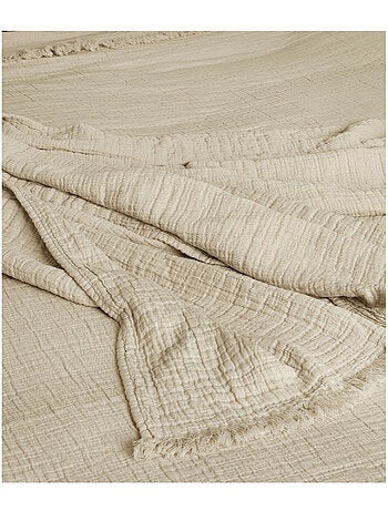 Dessus de lit - toison d'or - 100% double gaze de coton 300 gr/m²