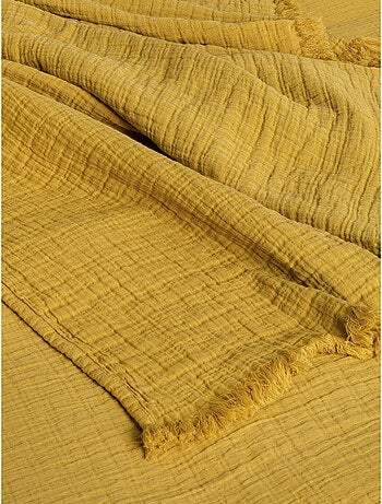 Dessus de lit - toison d'or - 100% double gaze de coton 300 gr/m²