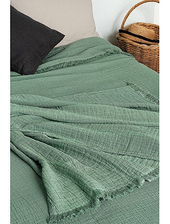 Dessus de lit - toison d'or - 100% double gaze de coton 300 gr/m²