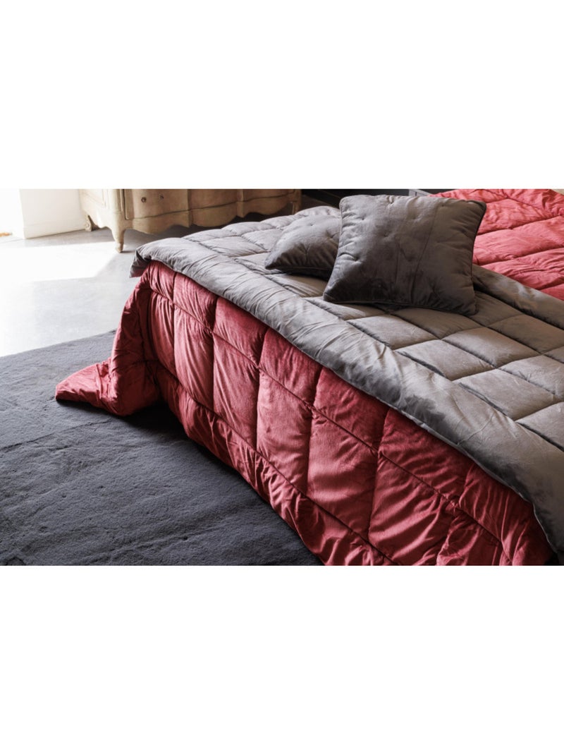 Dessus de lit - vent du sud - polyester Camel - Kiabi