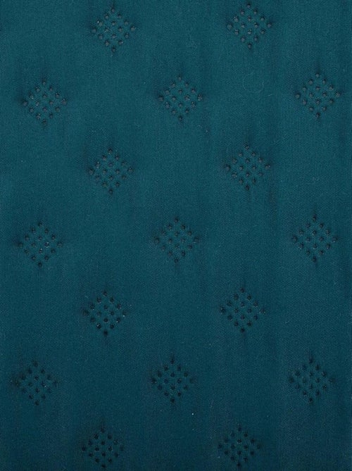 Dessus de lit 240x260 Kalia bleu + 2 taies - Kiabi
