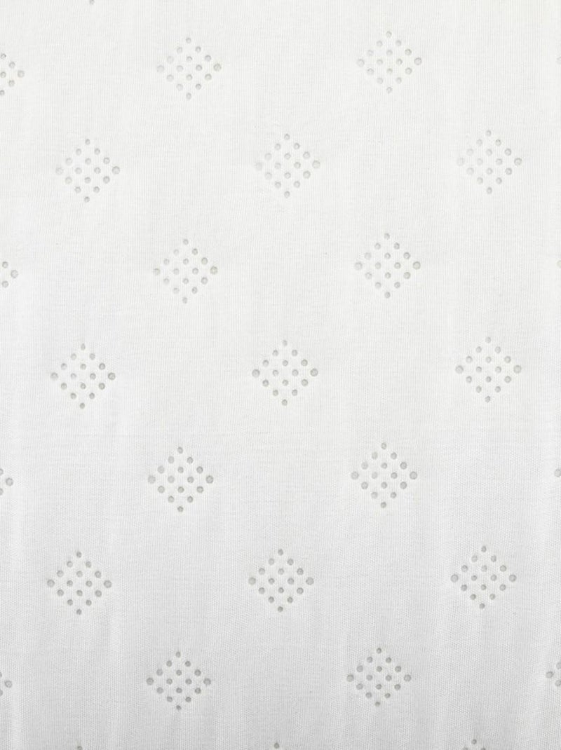 Dessus de lit 240x260 Kalia ivoire + 2 taies Blanc - Kiabi