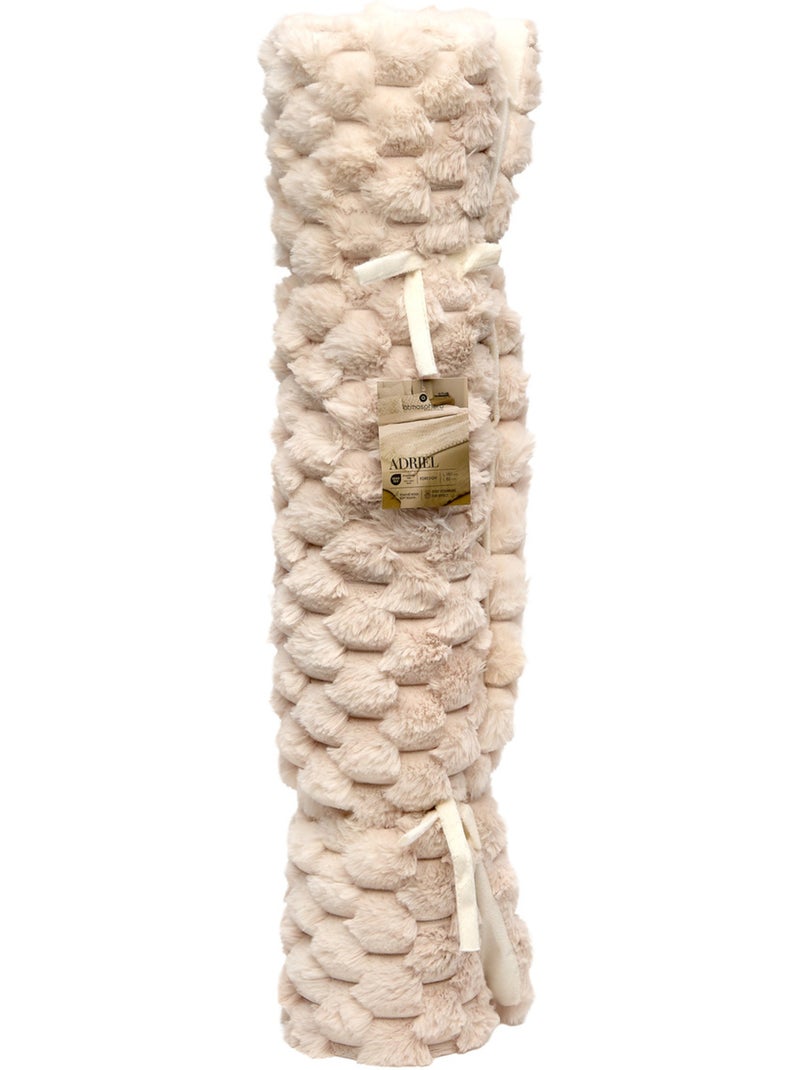 Dessus de lit ADRIEL Beige - Kiabi