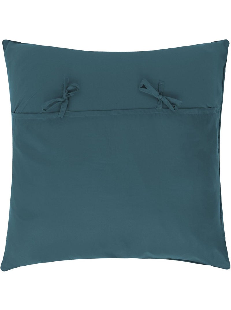 Dessus de lit avec 2 taies d'oreillers JUNGLE Bleu - Kiabi