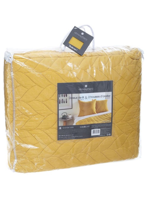 Dessus de lit avec 2 taies d'oreillers tressés DOLCE - Kiabi