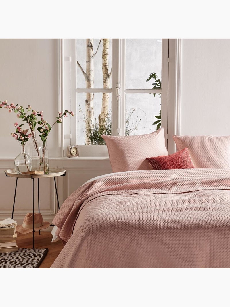 Dessus de lit avec taies DOLCE Rose - Kiabi