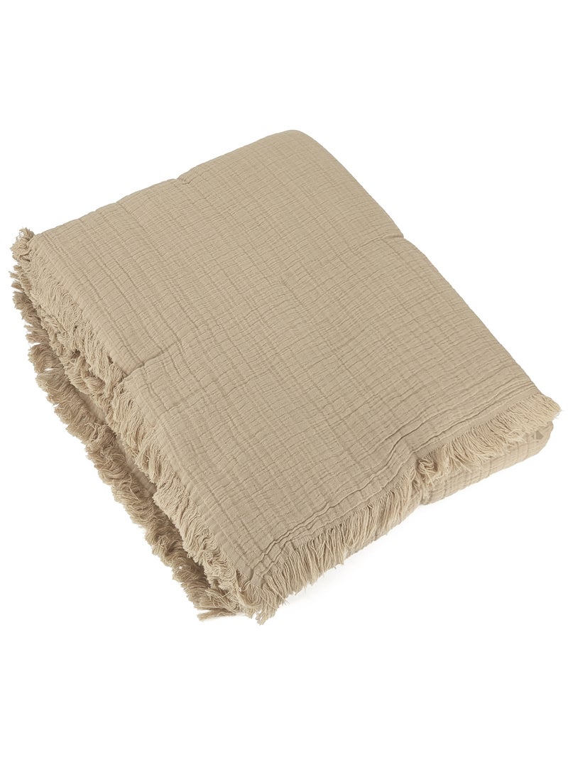 Dessus de lit BREHAT Beige argile - Kiabi