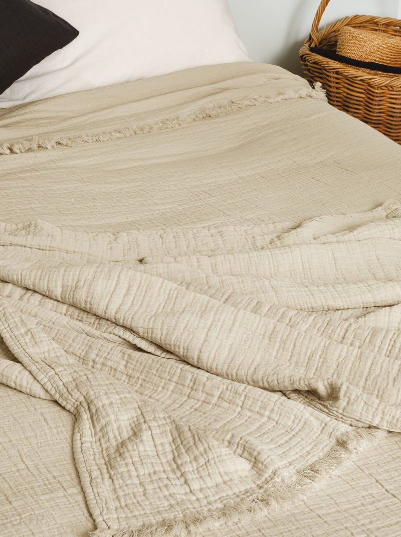 Dessus de lit BREHAT Beige argile - Kiabi
