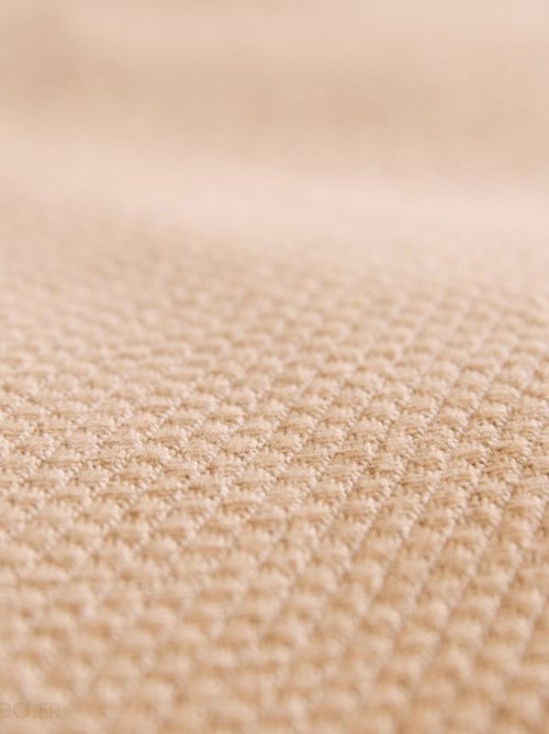 Dessus de lit coton et lin mélangés CABOURG naturel - Kiabi
