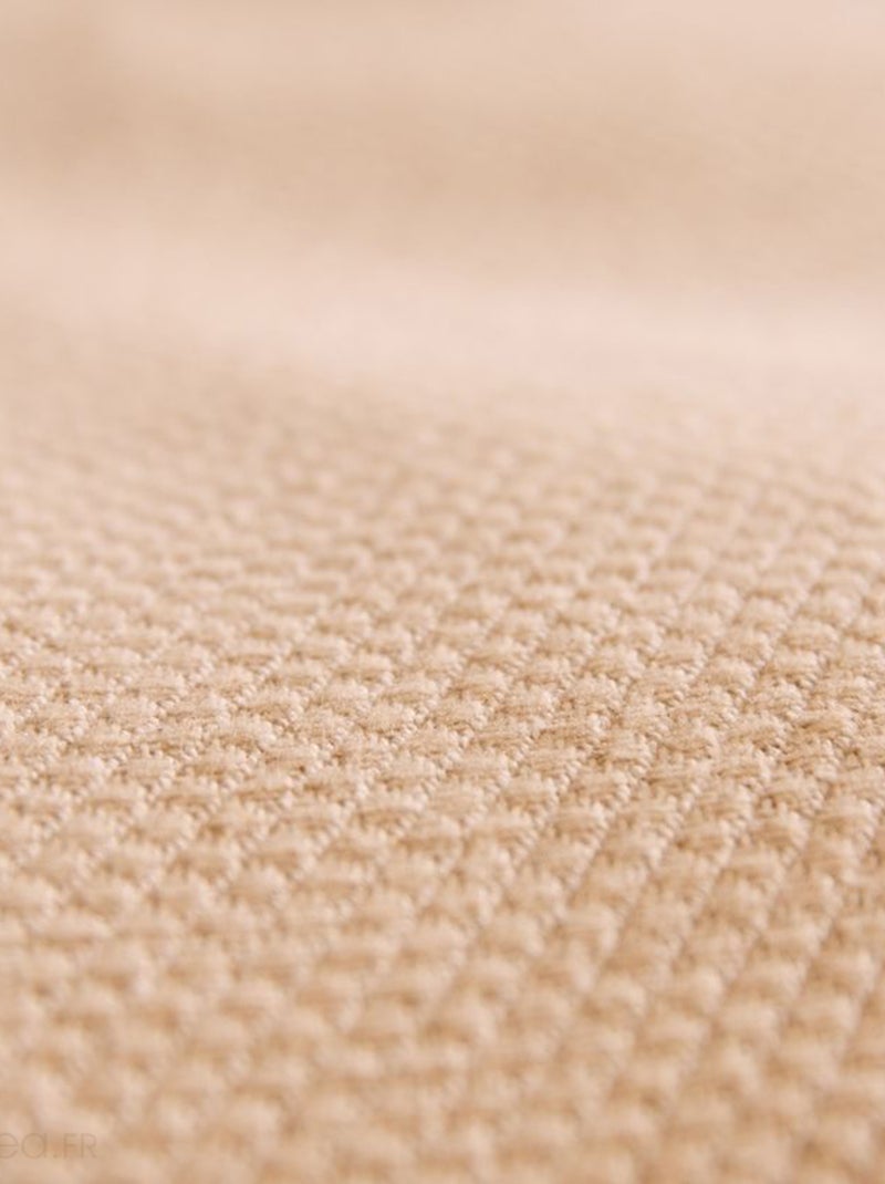 Dessus de lit coton et lin mélangés CABOURG naturel Blanc cassé - Kiabi