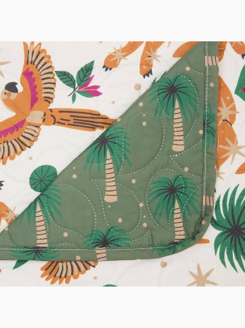 Dessus de lit double cole Blanc - Kiabi