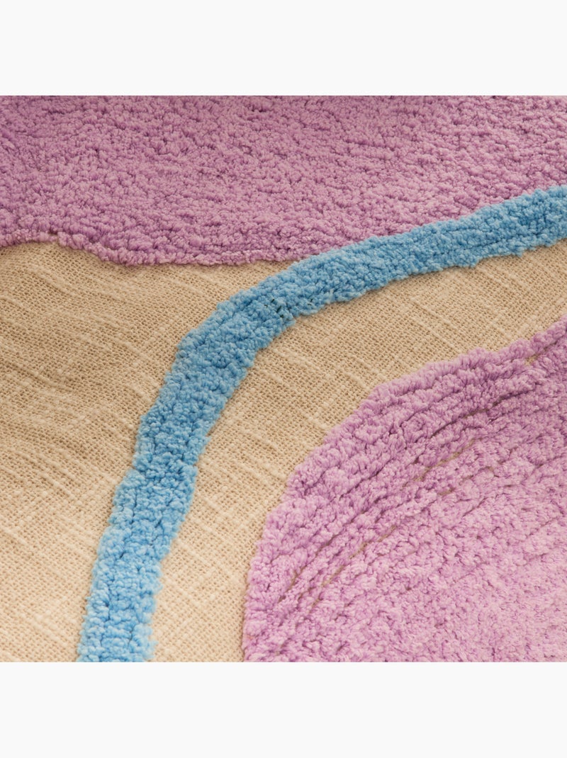 Dessus de lit en coton à motif floral tufté Beige - Kiabi