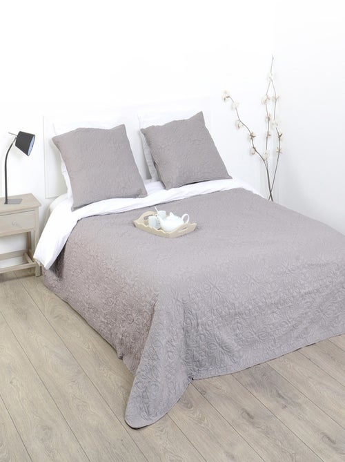 Dessus de lit et 2 taies Arabesque - 260 x 240 cm - Kiabi
