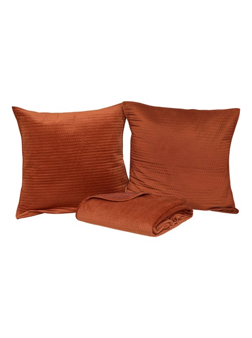 Dessus de lit gaufré avec 2 taies assorties - Kiabi Dessus de lit gaufré avec 2 taies assorties - Kiabi
