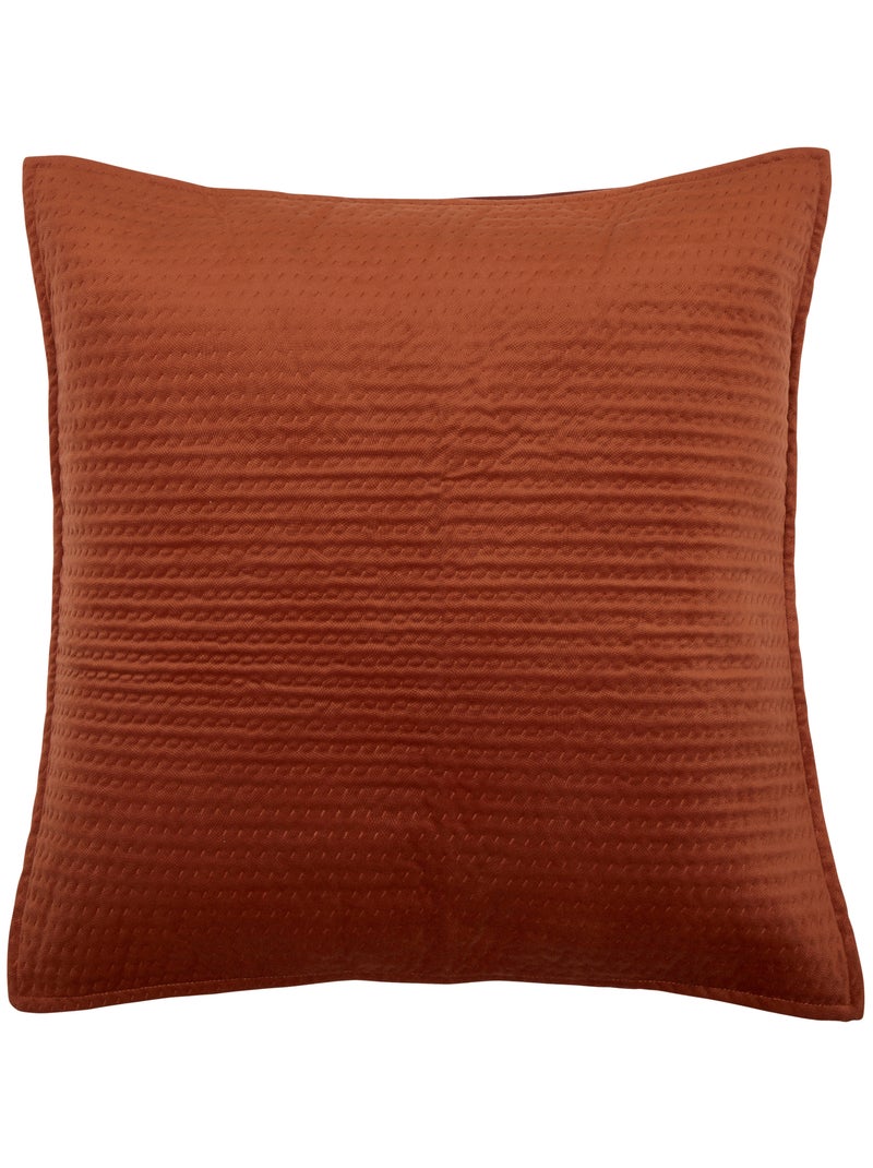 Dessus de lit gaufré avec 2 taies assorties Orange - Kiabi