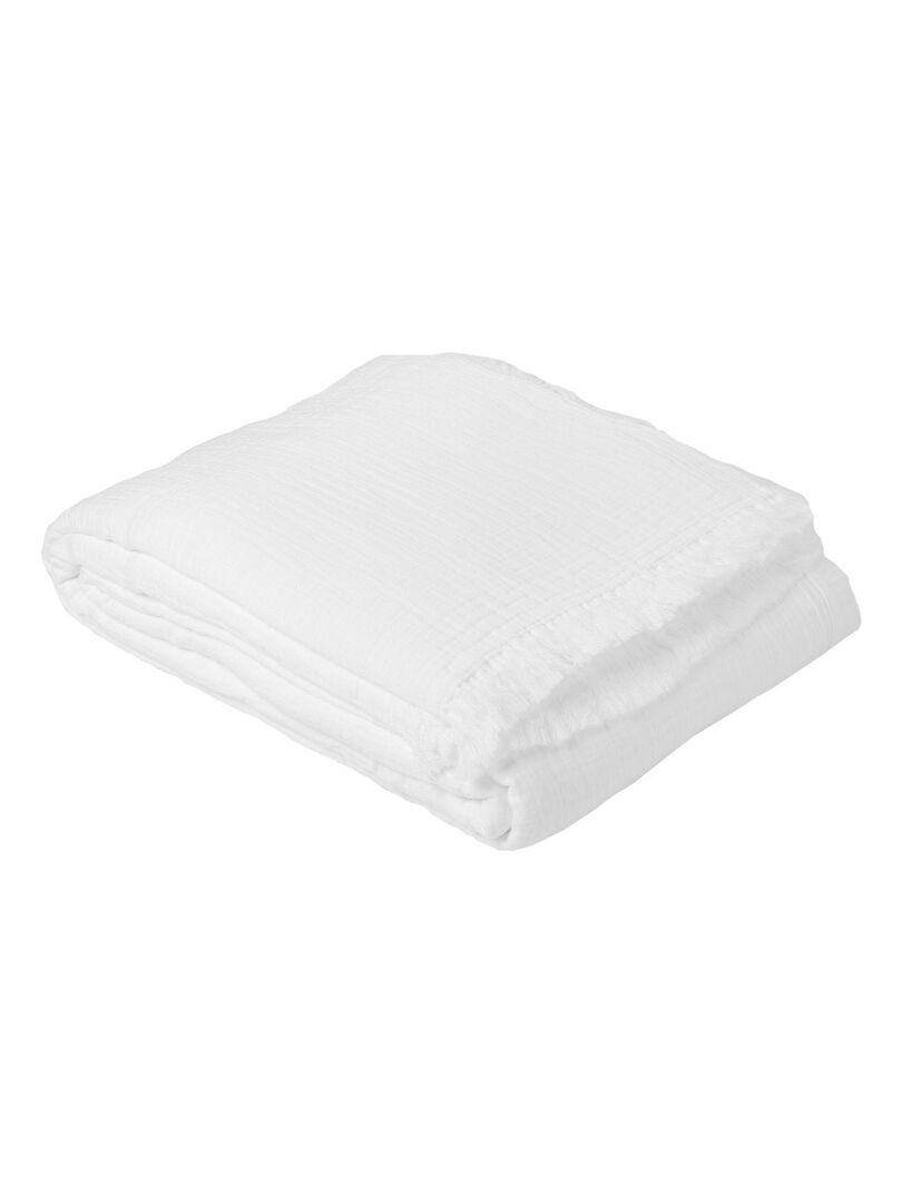 Dessus De Lit Gaze De Coton - Blanc - Kiabi - 122.94€