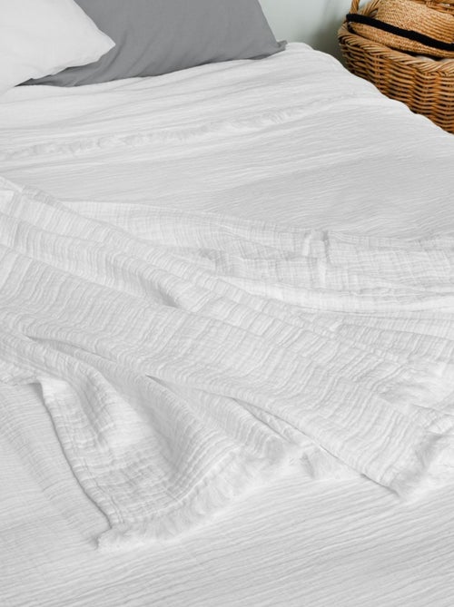 Dessus de lit gaze de coton - Kiabi