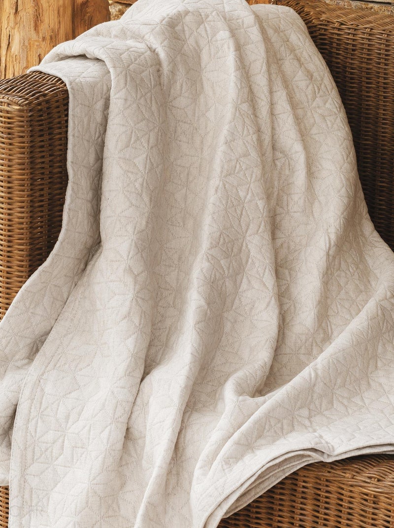 Dessus de lit GUETHARY Beige grès - Kiabi