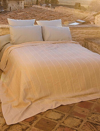 Dessus de lit HONFLEUR coton & lin