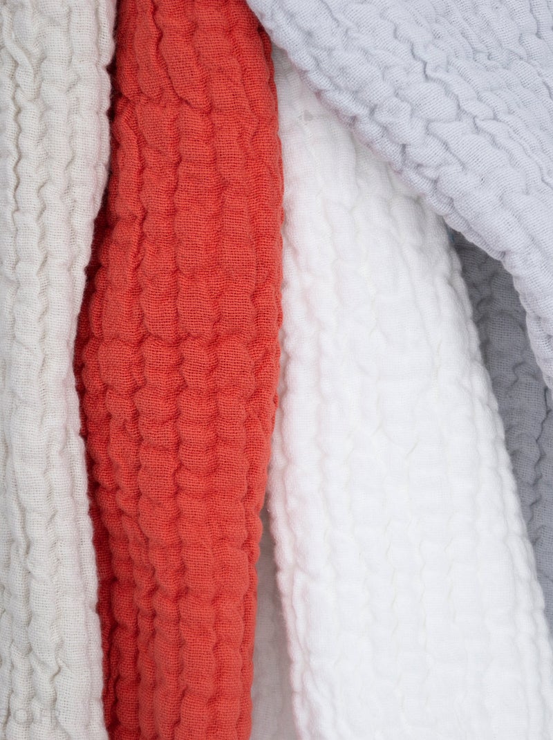 Dessus de lit JAIPUR coton Craie - Kiabi