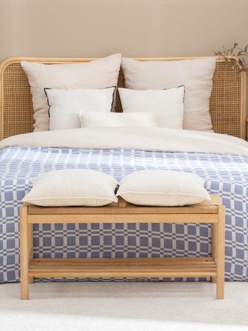 Dessus de lit matelassé à motif géométrique - Kiabi Dessus de lit matelassé à motif géométrique - Kiabi