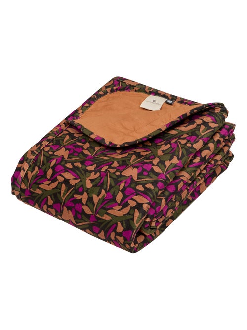 Dessus de lit matelassé à motifs végétaux - Kiabi