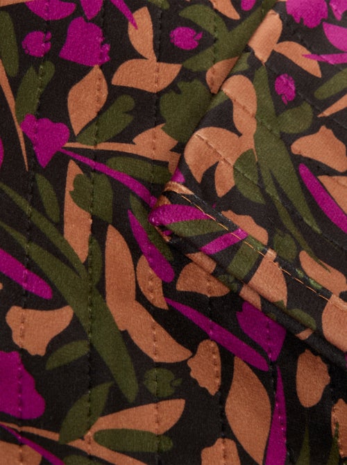 Dessus de lit matelassé à motifs végétaux - Kiabi