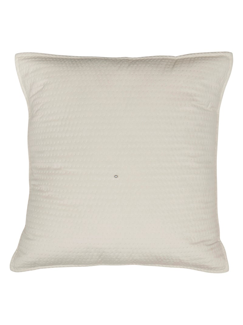 Dessus de lit matelassé avec 2 taies assorties Ecru - Kiabi