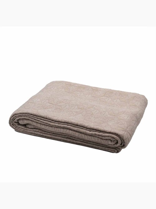 Dessus de lit matelassé en polycoton relief texturé - Kiabi Dessus de lit matelassé en polycoton relief texturé - Kiabi