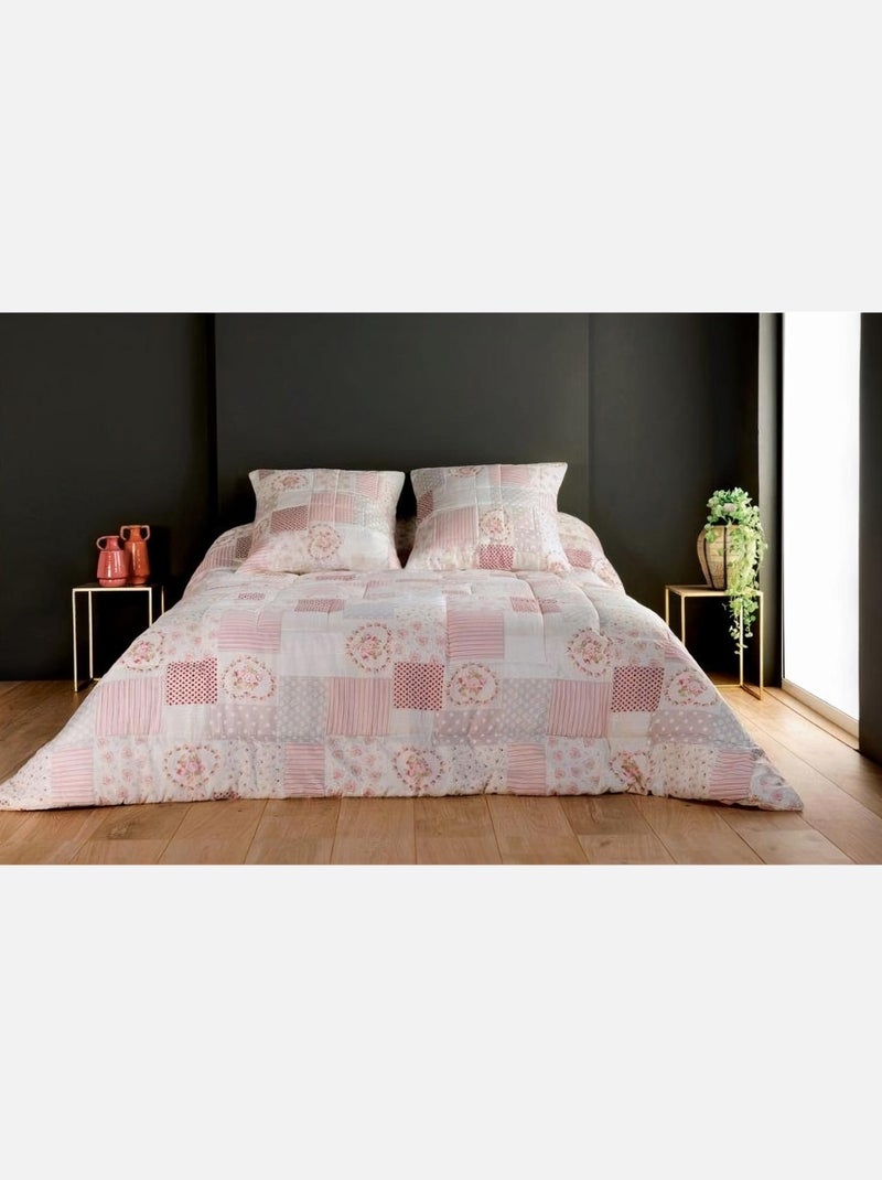 Dessus de lit matelassé esprit chalet Rose - Kiabi