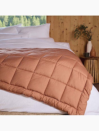 Dessus de lit matelassé peau de pêche Oekotex