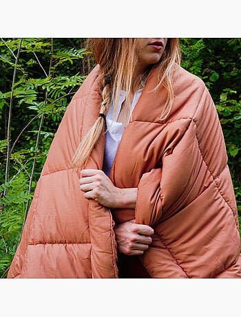 Dessus de lit matelassé peau de pêche Oekotex