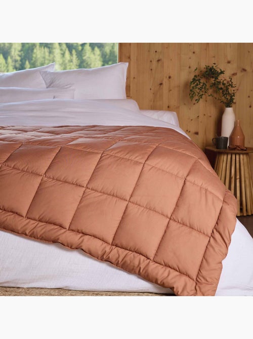 Dessus de lit matelassé peau de pêche Oekotex - Kiabi