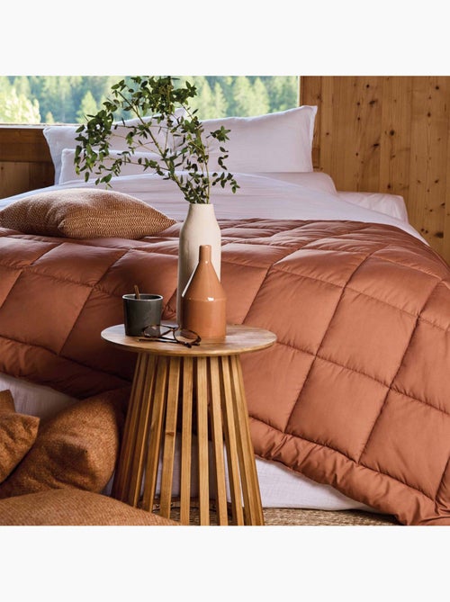 Dessus de lit matelassé peau de pêche Oekotex - Kiabi