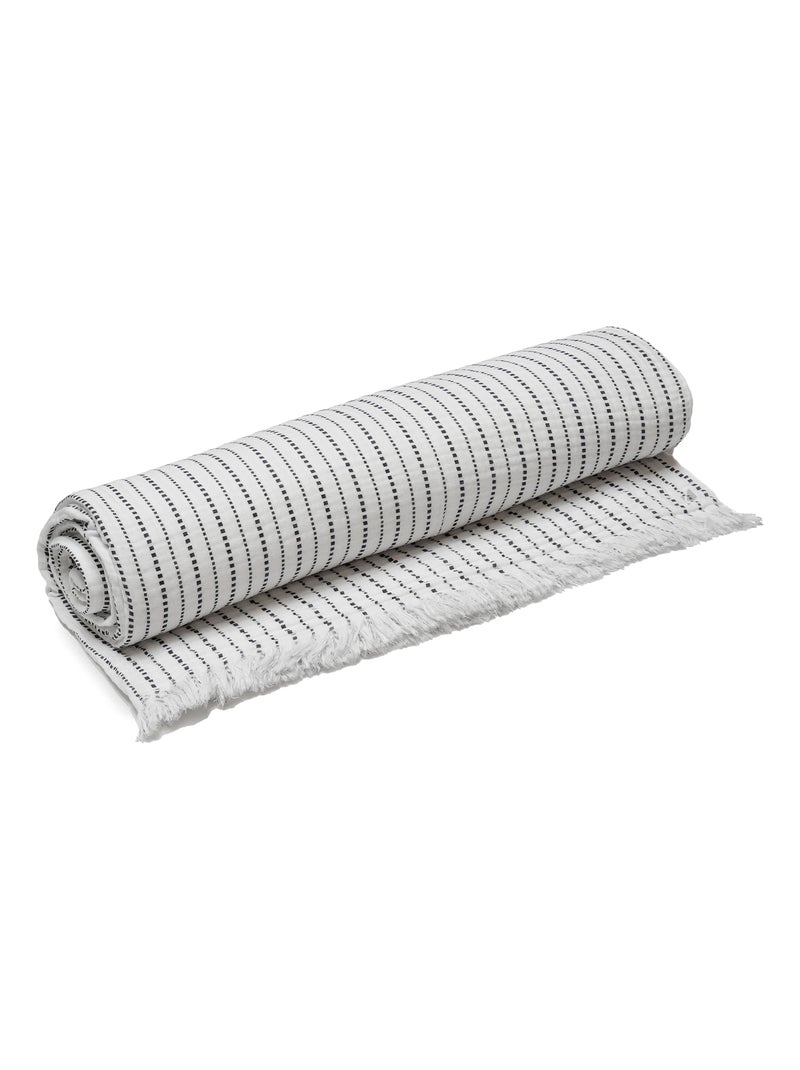 Dessus de lit mousseline de coton IMANI Blanc - Kiabi