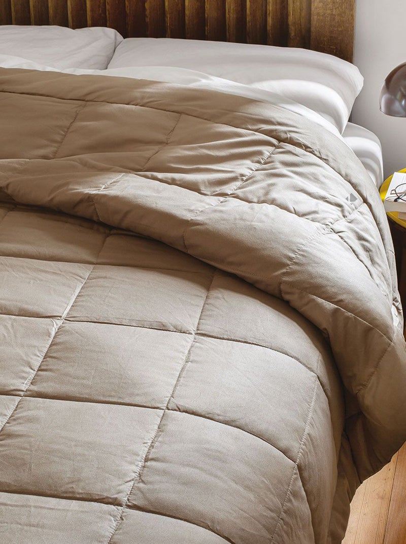 Dessus de lit polyester LAZY Marron clair - Kiabi
