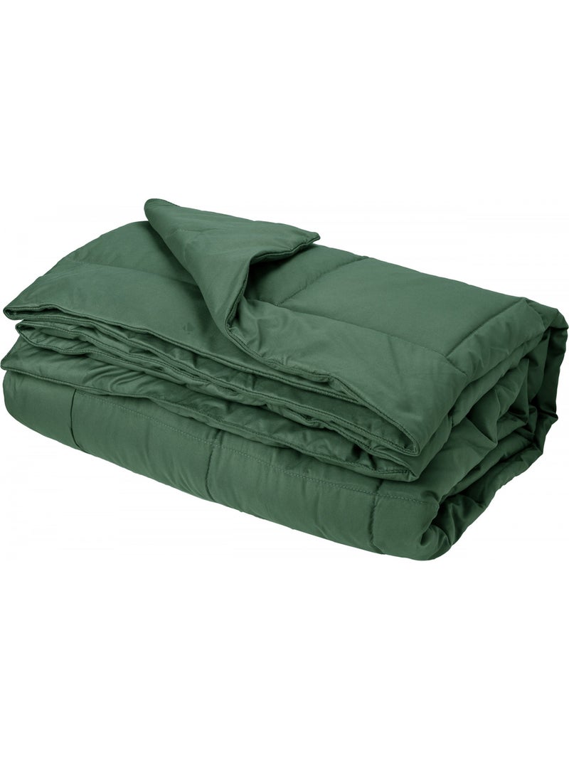 Dessus de lit polyester LAZY Tempéré (mi-saison) 150 g/m2 Vert foncé - Kiabi