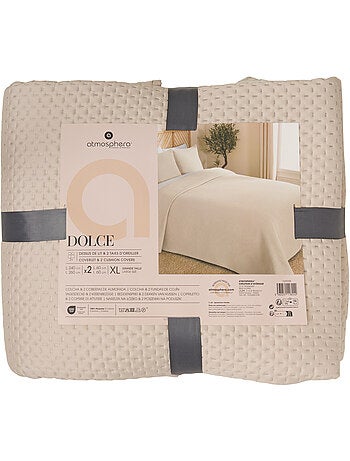 Dessus de lit réversible avec taies DOLCE