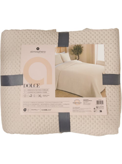 Dessus de lit réversible avec taies DOLCE - Kiabi Dessus de lit réversible avec taies DOLCE - Kiabi