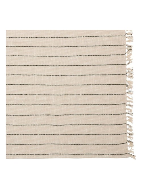 Dessus de lit Slub rayures 240x260 coton - Kiabi Dessus de lit Slub rayures 240x260 coton - Kiabi