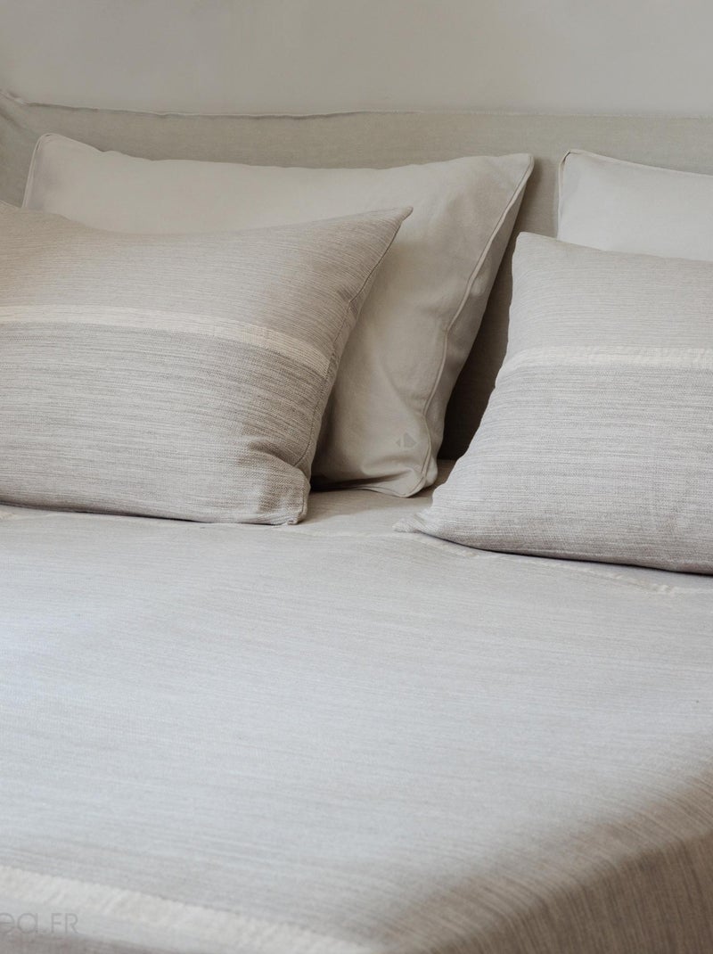 Dessus de lit ZAGORA Gris chiné - Kiabi