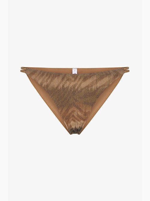 Destini side bas de bikini à motif zèbre et fil brillant, taille mi-haute penti - Kiabi Destini side bas de bikini à motif zèbre et fil brillant, taille mi-haute penti - Kiabi