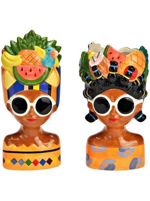 Deux vases femmes avec des fruits moderne - Kiabi