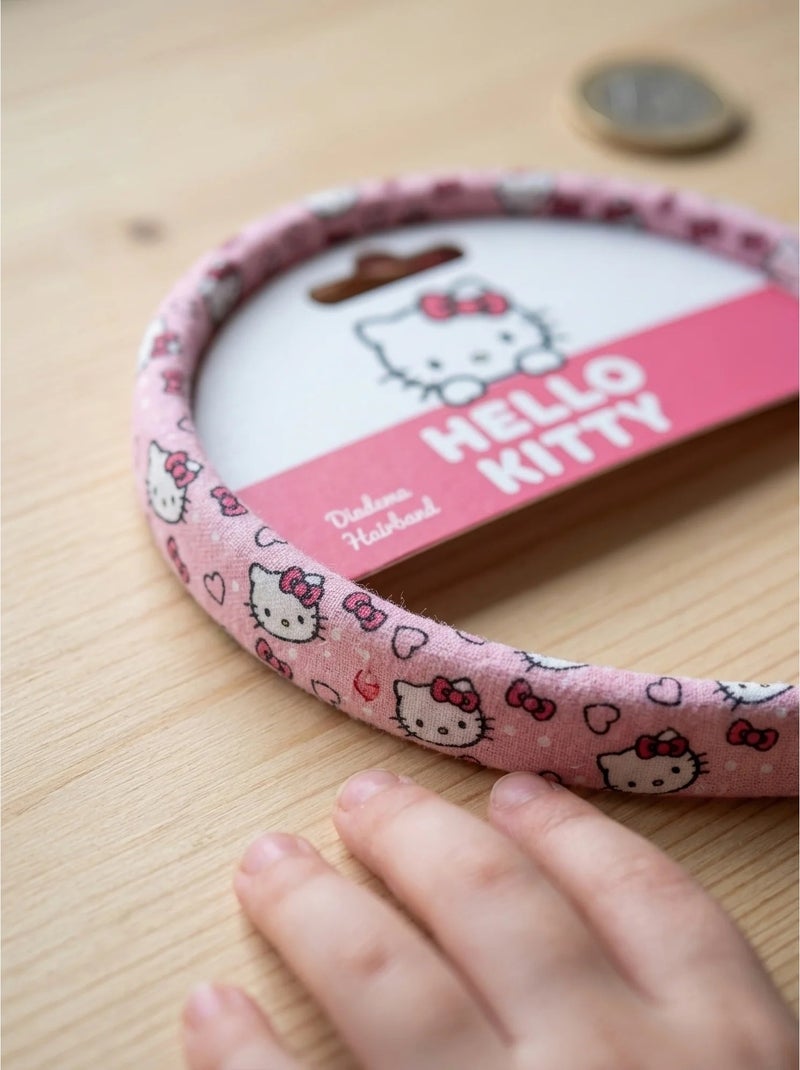 Diadème en tissu doux Hello Kitty Sanrio Rose - Kiabi