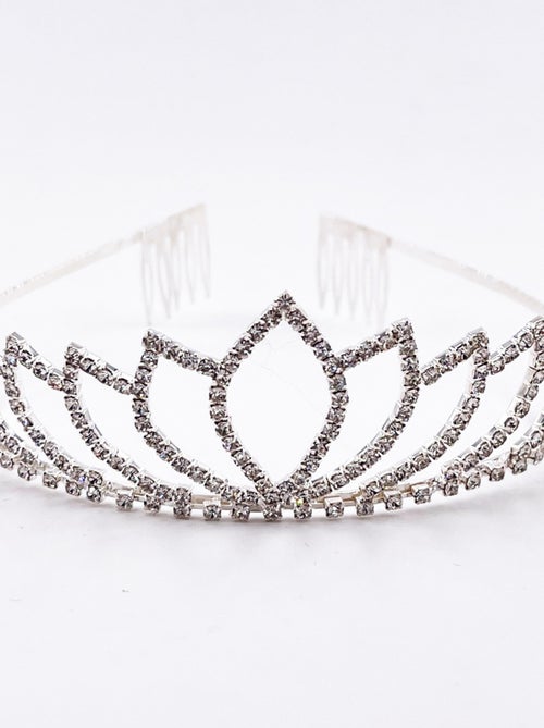 Diadème épi argenté enfant déguisement princesse Labay - Kiabi