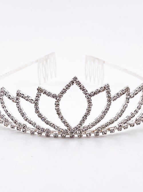 Diadème épi argenté enfant déguisement princesse Labay - Kiabi