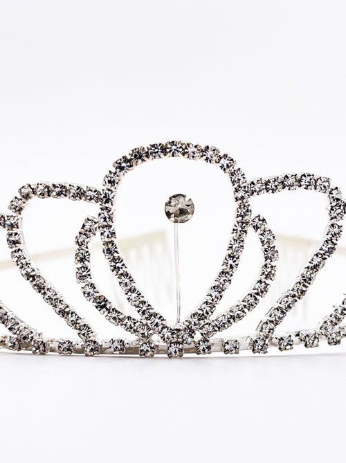 Diadème perle argenté enfant déguisement princesse Labay - Kiabi