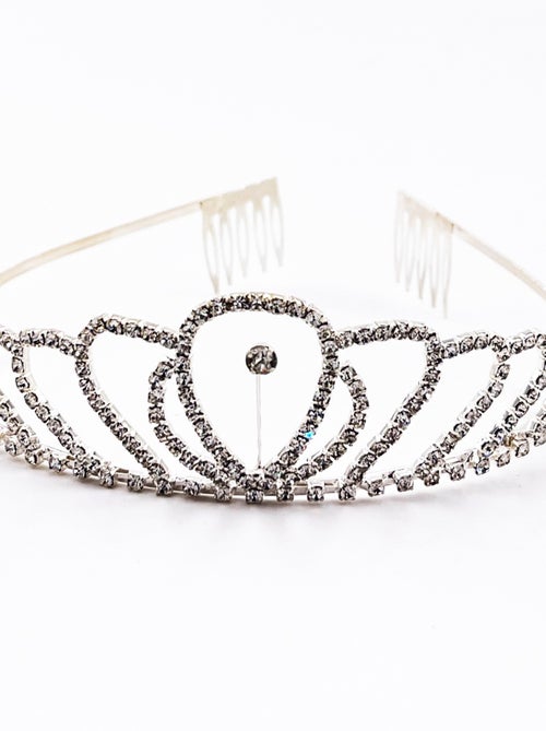 Diadème perle argenté enfant déguisement princesse Labay - Kiabi