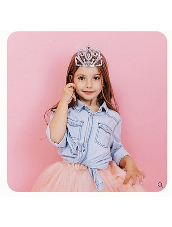 Diademe reine argente - party pro