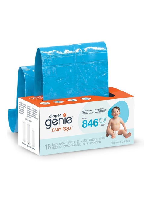 Diaper Genie - Recharges Easy Roll pour poubelle à couches Platinium - Kiabi
